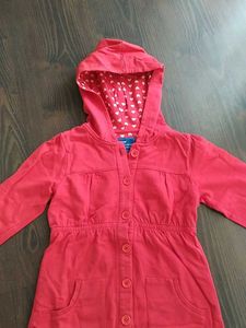 Red Hooded Jacket - Size Unknown
