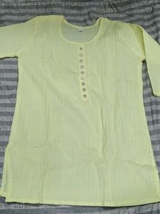 Yellow Button-Down Top