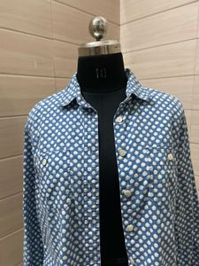 J. Crew 100% Cotton Button Front Trendy Denim Flow