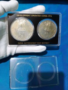 UNC Set 1974, 50 Rupees 10Rupees Coins