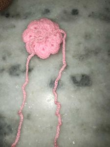 Curtain holder - Pink Flower