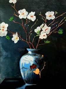 Floral Still Life Painting Canvas