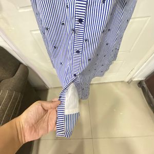 Striped Shirt Dress