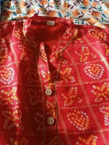 NEW Red Printed Kurta