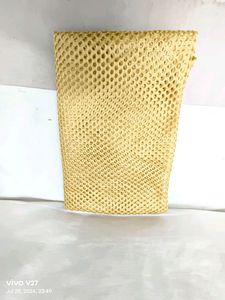 Silk Net Golden Stall Dupatta 04