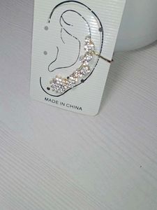 Crystal Ear Cuff Set - Sparkly Chin Earring
