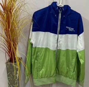 Color Block Windbreaker Jacket