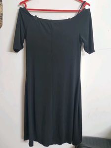 Offshoulder Black Dress