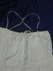 White Tiered Sundress