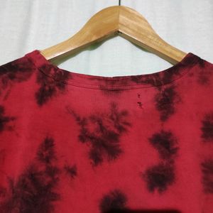 Bonkers Tie-dye Red Oversized Tshirt
