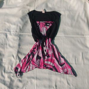 Funky Pink & Black Top