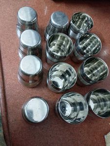 Steel Drinking Glasses (Set of 12)