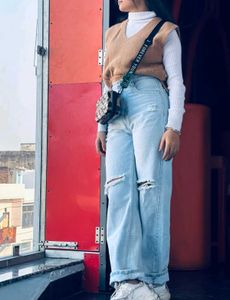 Blue Straight Fit Jeans✨