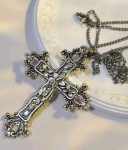 Big Cross Pendant Necklace