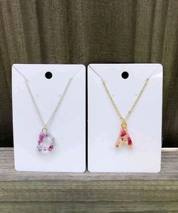Resin Alphabet Pendent