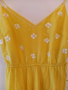 Aaliya Sunshine Yellow Embellished Dress