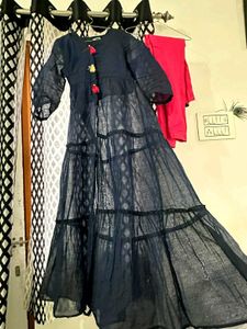 Elegant Navy Blue Kurta