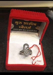 Beautiful Rose Gold Polish Pure Silver 925 Ring