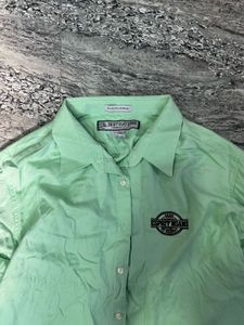 Mint Green Sportime Teams Button-Down