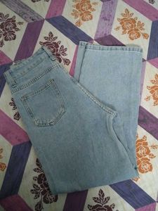 Adjustable Wide Leg Jeans