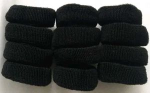 12pcs Thick Black Hair Rubberbands High Quality!🖤