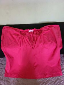 Mango Fuchisa Pink Top