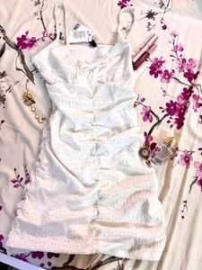 H&amp;M White Bodycon Dress