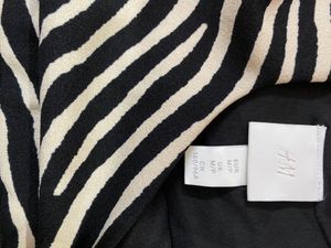 Zebra Print Black And White Dress- H&amp;M