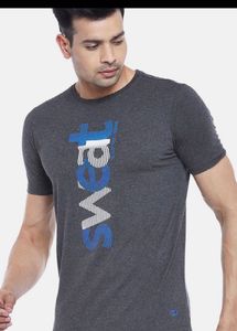 Ajile by Pantaloons Men CharcoalGreyTypographyPr