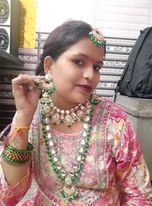 Green Kundan Jewellery Set