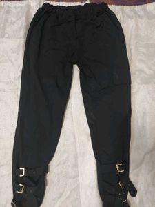 Black Cargo Joggers