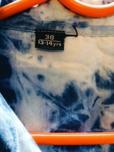 Tie-Dye Denim Romper