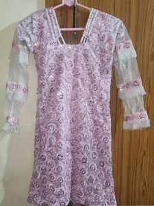 Baby pink Girls' Party Dress
