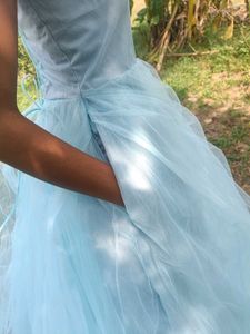Powder Blue Flairy Gown 💫