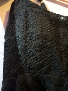Black Peplum Tank Top