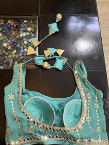 New Lehenga - Firozi Blue Colour Unused
