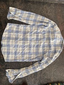 Checked Blue Casual Shirt