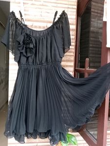 Hot Black Flared Dress😎🫣🎉✨