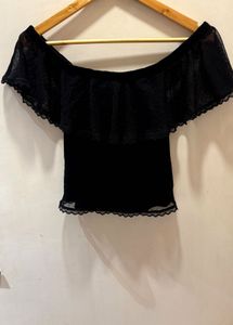 H&amp;M Beautiful Black Lace  Top