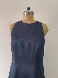 Navy Sleeveless Gown
