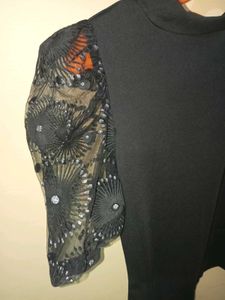 Black Embellished Top