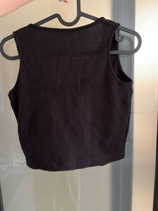 Black Corset Tank Top