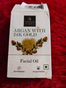 Good Vibes Argan With 24K Gold Facial Oil, 10 ml |