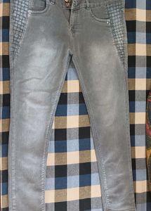Grey Denim Jeans