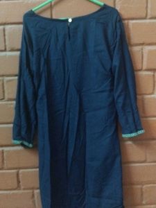 Elegant Navy Blue Kurti