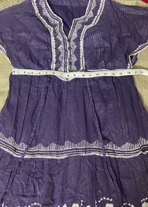 Boho Purple Tiered Dress