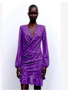 Sale 🛍️ On Price Drop ZARA Short wrap front dress