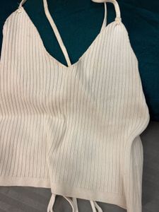 Urbanic Backless Crop Top For Women