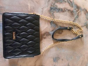 Kleio Black Quilted Crossbody Bag