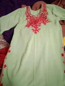 Embroidered winter Kurta Set